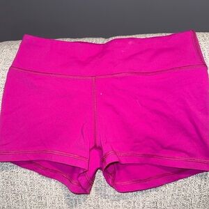 American Apparel: Women's Pink Shorts in High Performance fabric size Medium